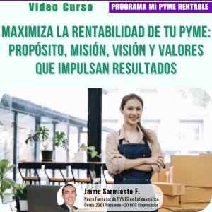 propósito, misión, visión, valores, rentabilidad, resultados, PYME