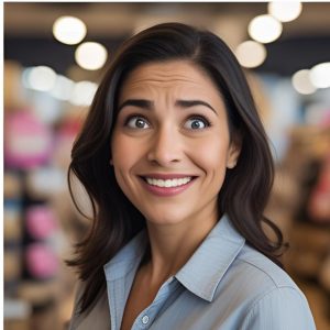 Una mujer líder de PYME en un entorno de trabajo creativo, con una idea brillante representada por una bombilla luminosa. La imagen evoca la generación de ideas frescas e innovación